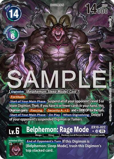 Belphemon: Rage Mode (Alternate Art) Sinister Order Super Rare Digimon card — value and price