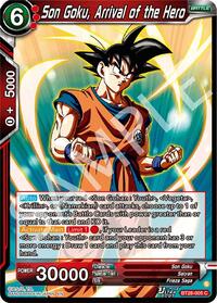 Son Goku, Arrival of the Hero card art