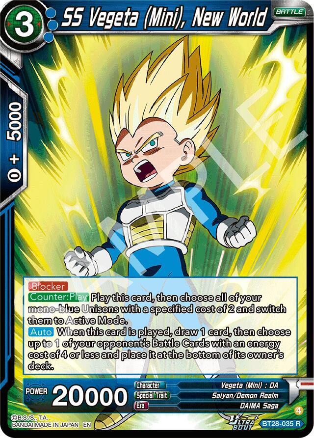 SS Vegeta (Mini), New World - Prismatic Clash - Dragon Ball Super