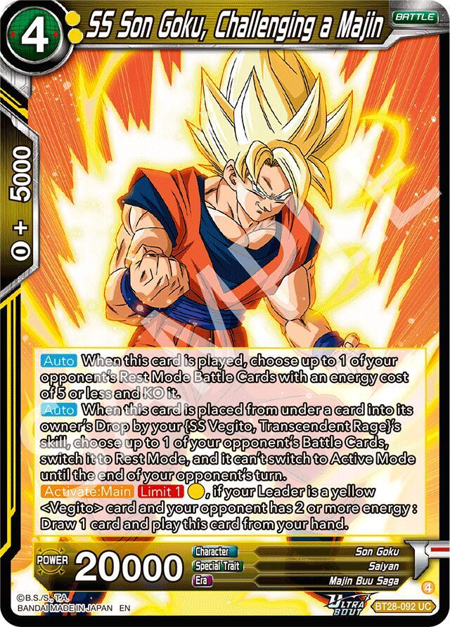 SS Son Goku, Challenging a Majin - Prismatic Clash - Dragon Ball
