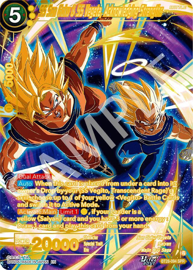 SS Son Goku & SS Vegeta, Acknowledging Strengths (SPR) - Prismatic