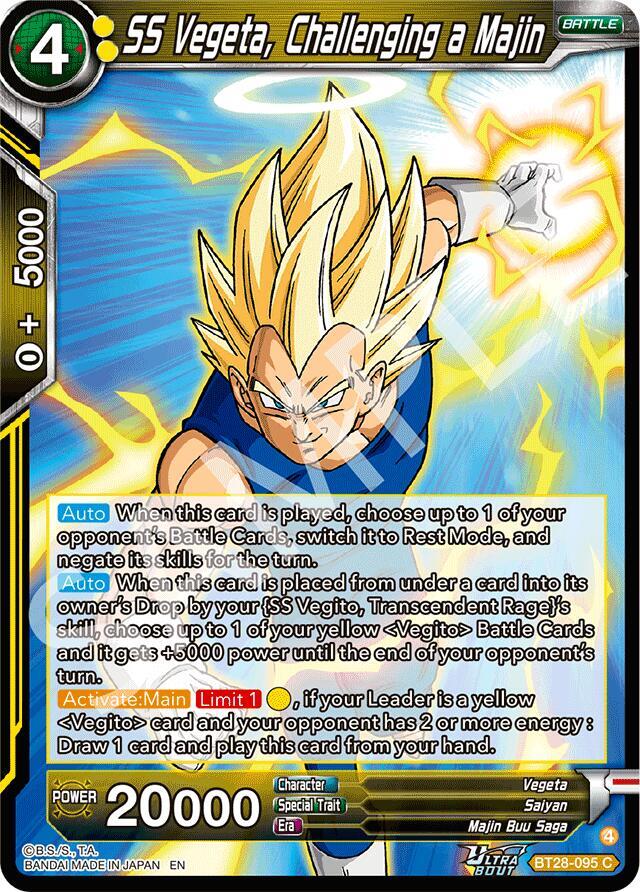SS Vegeta, Challenging a Majin - Prismatic Clash - Dragon Ball