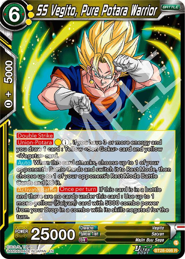 ドラゴンボールカード Puuto SS Vegito, Pure Potara Warrior - Prismatic Clash - Dragon Ball