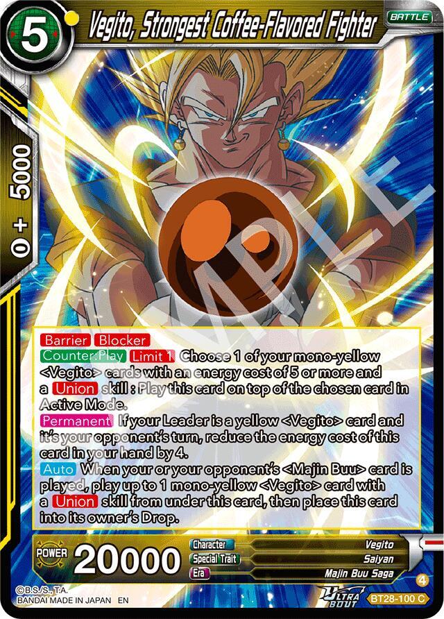 Vegito, Strongest Coffee-Flavored Fighter - Prismatic Clash
