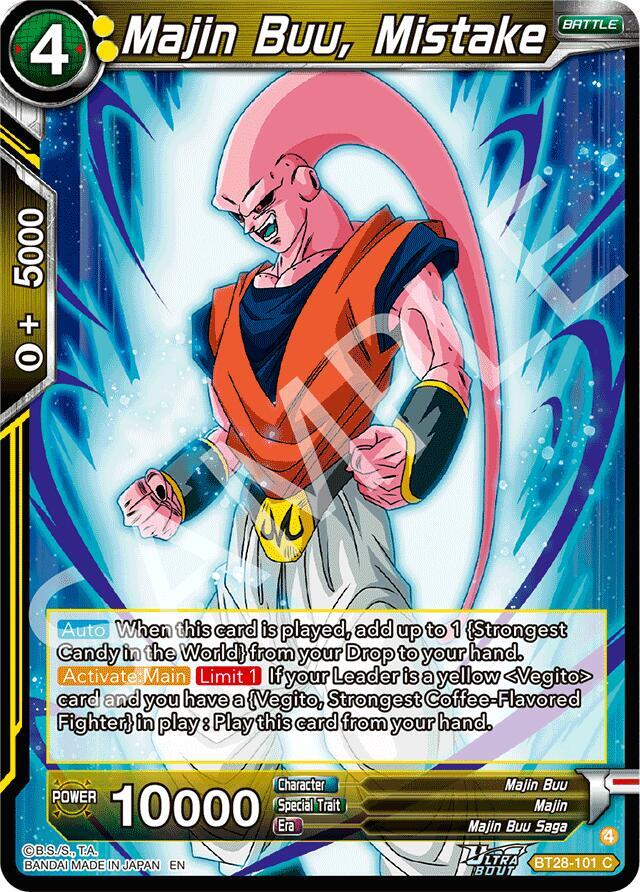 Majin Buu, Mistake - Prismatic Clash - Dragon Ball Super: Masters