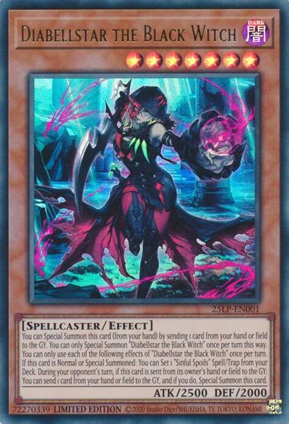 遊戯王OCG IPマスカレーナ&ダイアベルスター/ブラックウィッチセット Amazon.com: Diabellstar The Black Witch - RA03-EN032 - Super Rare