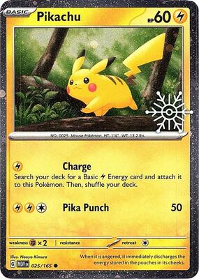 Pikachu - 025/165 (Holiday Calendar)