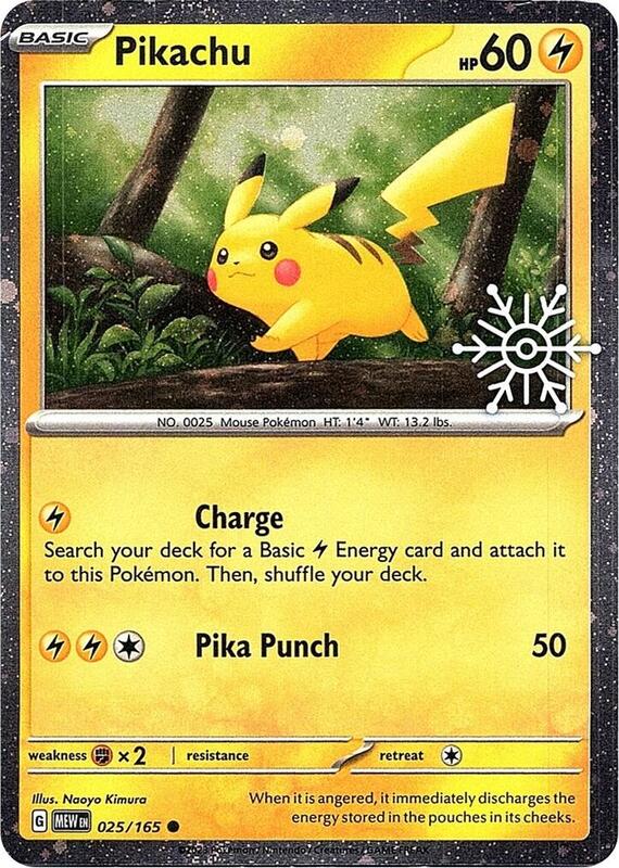 Pikachu - 025/165 (Holiday Calendar) 025/165 from Miscellaneous Cards & Products