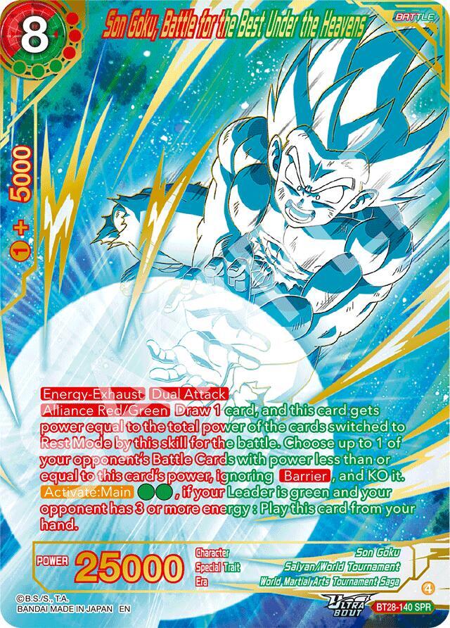 Son Goku, Battle for the Best Under the Heavens (SPR) - Prismatic