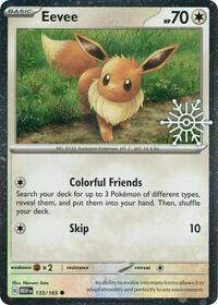 Eevee (Holiday Calendar) #133/165 from Miscellaneous Cards & Products Pokemon card image