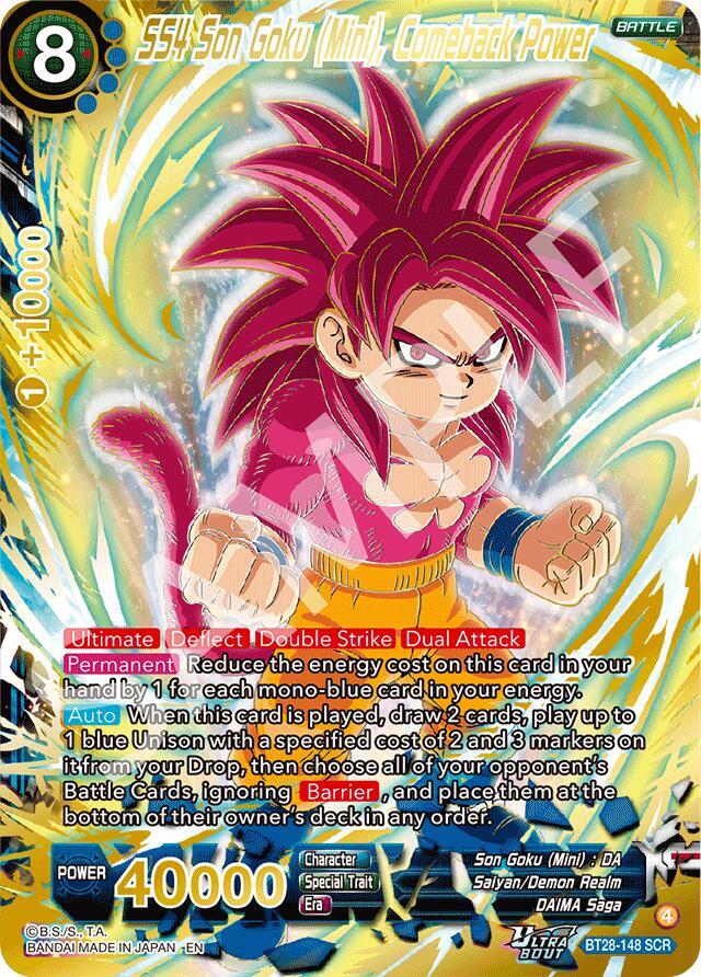 SS4 Son Goku (Mini), Comeback Power - Prismatic Clash - Dragon