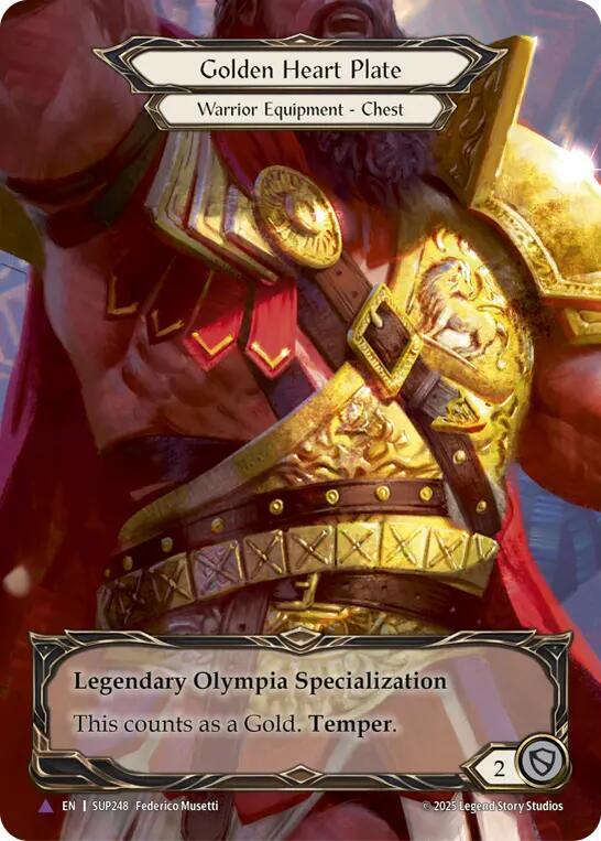 Golden Heart Plate (Marvel) - Super Slam - Flesh and Blood TCG