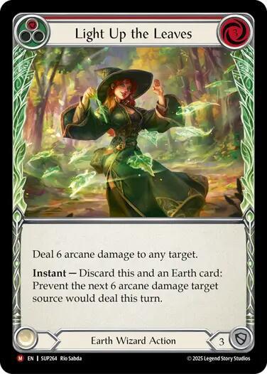 Light Up the Leaves (Red) - Super Slam - Flesh and Blood TCG