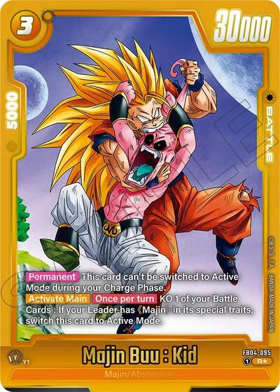 Majin Buu : Kid - FB04-095 (Alternate Art) Ultra Limit Alternate Art Reprints Rare Dragon Ball card — value and price