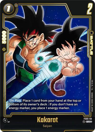 Kakarot (Alternate Art) Starter Deck 5: Bardock Alternate Art Reprints Super Rare Dragon Ball card — value and price