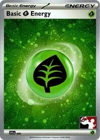 Basic Grass Energy - 009 (Cosmos Holo) #009 from Prize Pack Series Cards Pokemon card image