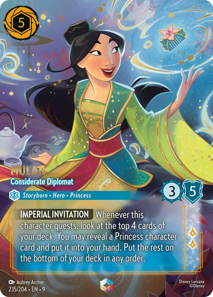 Mulan - Considerate Diplomat (Enchanted) - Fabled - Disney Lorcana