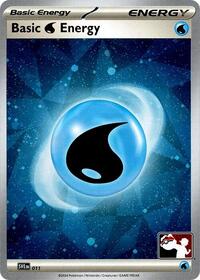 Basic Water Energy - 011 (Cosmos Holo) #011 from Prize Pack Series Cards Pokemon card image