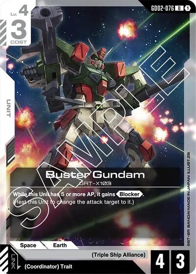 Buster Gundam card