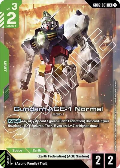 Gundam AGE-1 Normal card