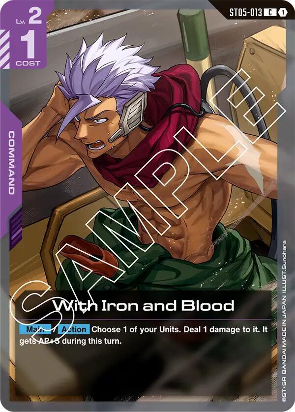 With Iron and Blood - Starter Deck 05: Iron Bloom - Gundam Card