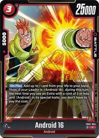 Android 16 (Wish For Shenron Release Event Cards)