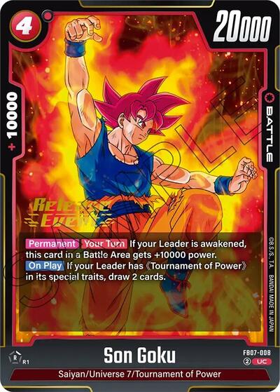 Son Goku - FB07-008 Wish For Shenron Release Event Cards Uncommon Dragon Ball card — value and price