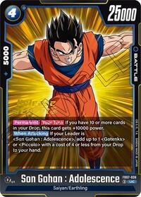 Son Gohan : Adolescence - Wish For Shenron Release Event Cards - Dragon Ball Fusion World card