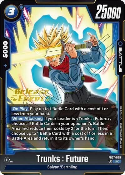 Trunks : Future Wish For Shenron Release Event Cards Uncommon Dragon Ball card — value and price