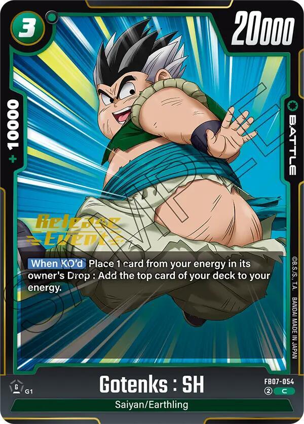 FB07-122 FB09-123☆ Gotenks : SH - Wish For Shenron Release Event Cards - Dragon Ball