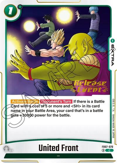 United Front card