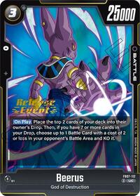 Beerus - Wish For Shenron Release Event Cards - Dragon Ball Fusion World card