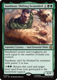 Sandman, Shifting Scoundrel - Marvel's Spider-Man - Magic: The Gathering card