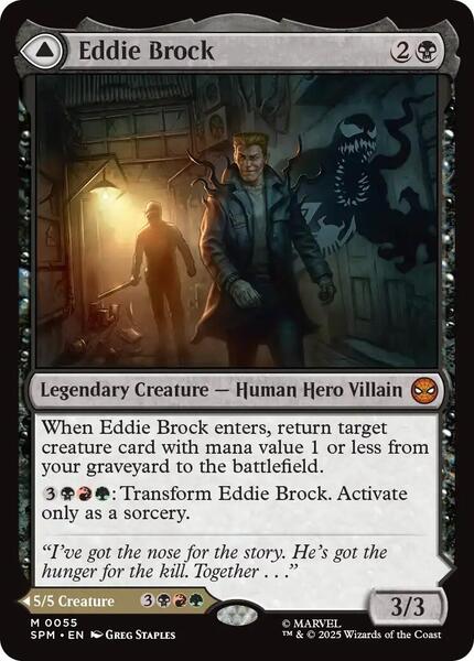 マジック：ザ・ギャザリング MTG Eddie Brock VEMOM foil Eddie Brock // Venom, Lethal Protector (#233) (Borderless