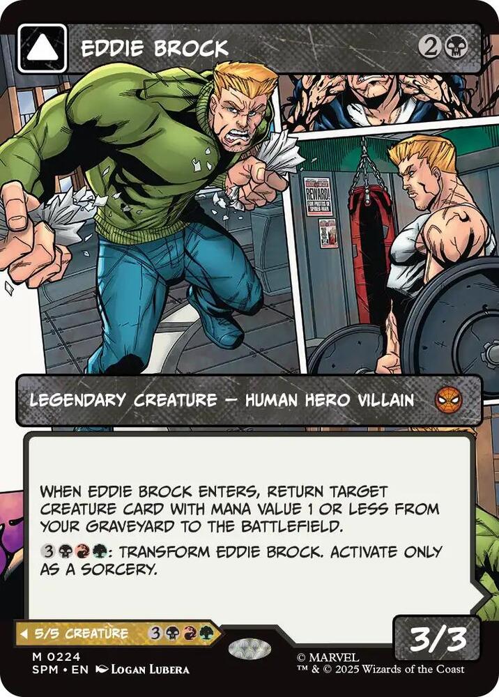 エディ・ブロック/Eddie Brock ボーダレスfoil Eddie Brock (0224) (Borderless) - Marvel's Spider-Man