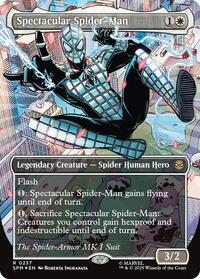 Spectacular Spider-Man (0237) (Borderless) (Textured Foil) - Marvel's Spider-Man - Magic: The Gathering card