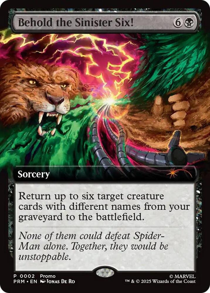 Behold the Sinister Six! PAXWEST2025プロモ Behold the Sinister Six! - Unique and Miscellaneous Promos