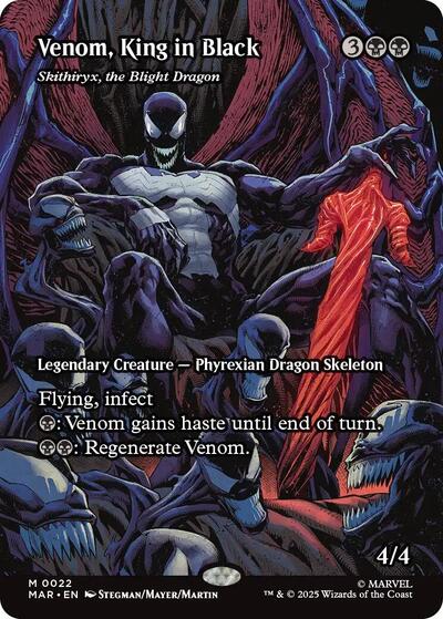 Venom King in Black Skithiryx the Blight Dragon Borderless