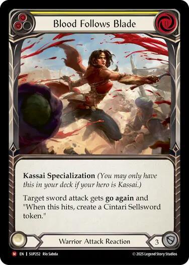 Blood Follows Blade Super Slam card price