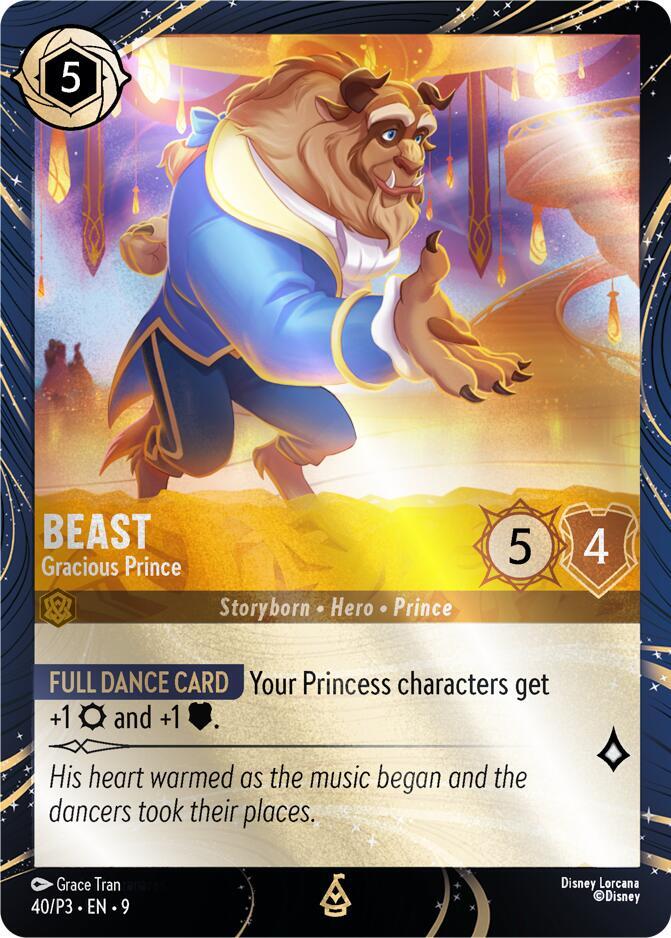 Beast - Gracious Prince - Disney Lorcana Promo Cards - Disney Lorcana