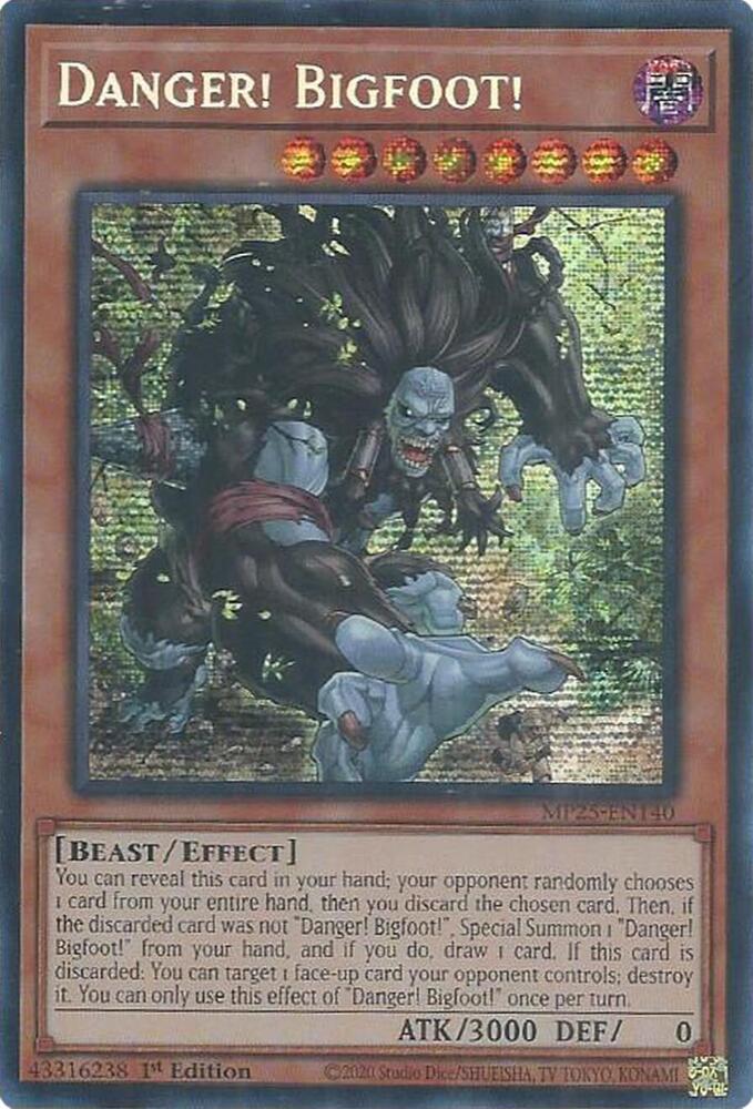 Danger! Bigfoot! - 2025 Mega-Pack - YuGiOh - TCGplayer.com