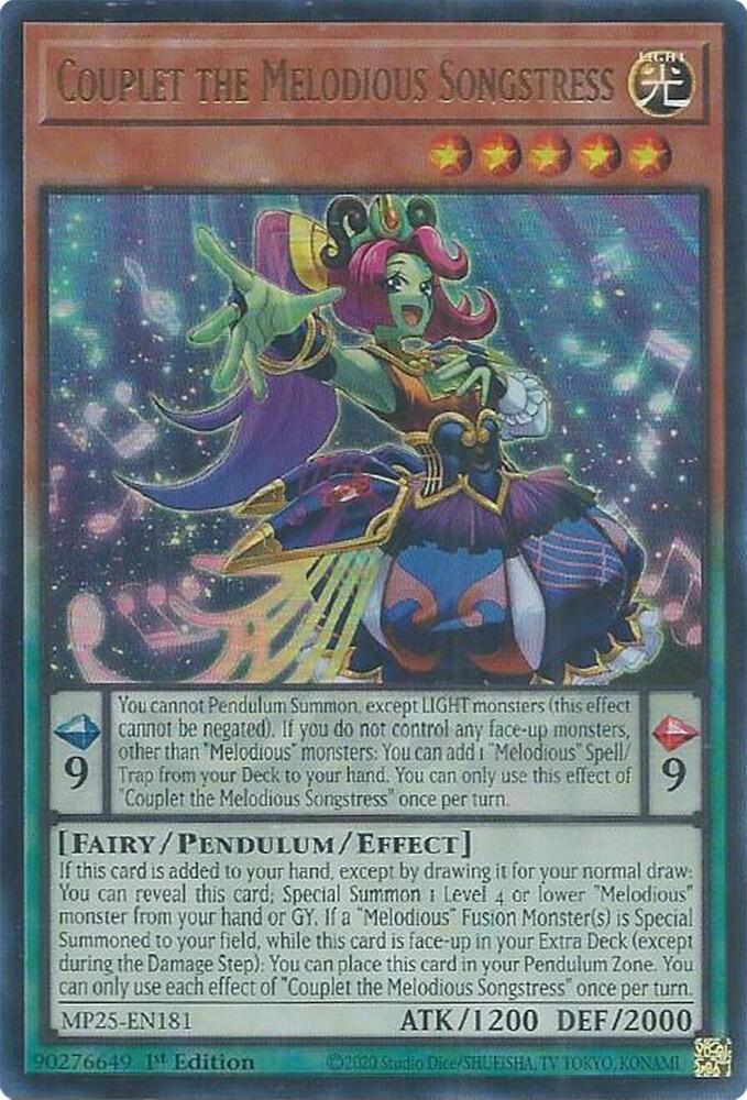Couplet the Melodious Songstress - 2025 Mega-Pack - YuGiOh
