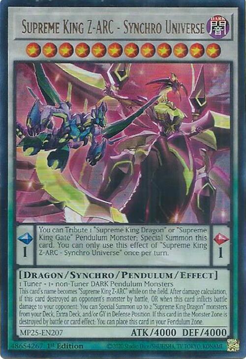 Supreme King Z-ARC - Synchro Universe - 2025 Mega-Pack - YuGiOh