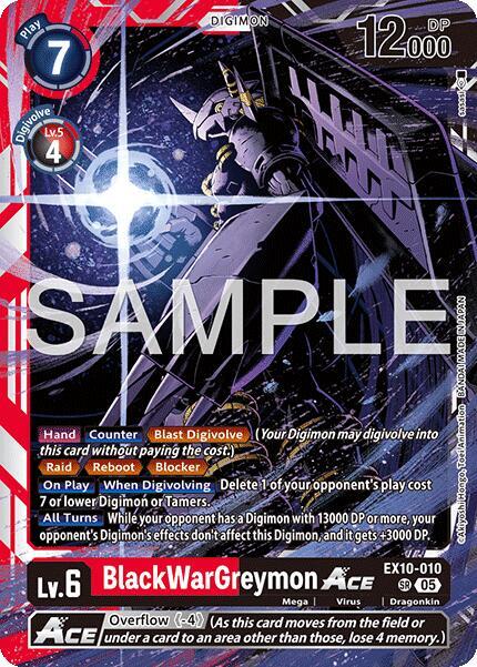 BlackWarGreymon ACE - Sinister Order - Digimon Card Game