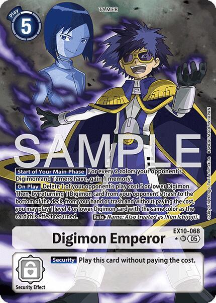 Digimon Emperor Alternate Art digimon card