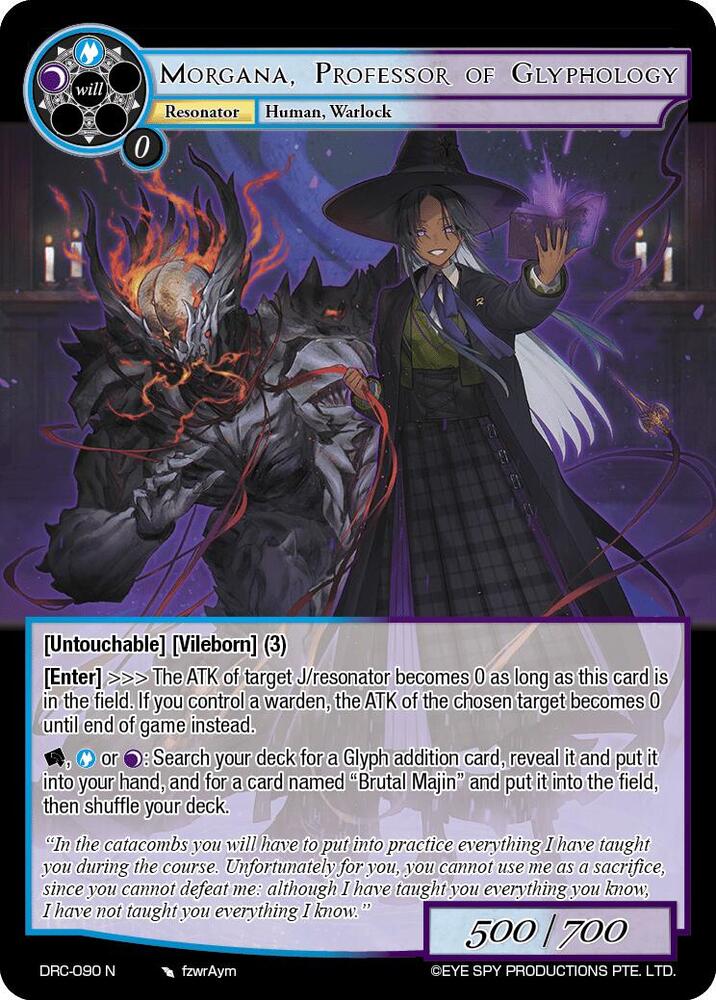 Morgana, Professor of Glyphology