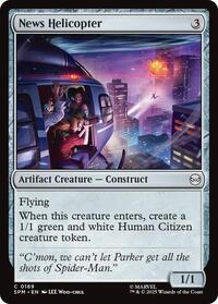 News Helicopter - Marvel's Spider-Man - Magic: The Gathering card