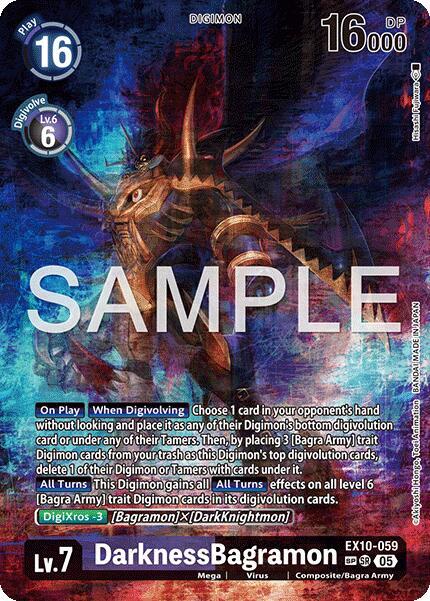 DarknessBagramon SP digimon card