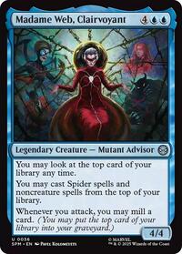 Madame Web, Clairvoyant - Marvel's Spider-Man - Magic: The Gathering card