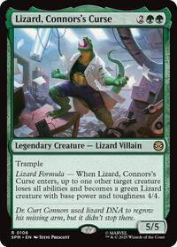 Lizard, Connors's Curse - Marvel's Spider-Man - Magic: The Gathering card